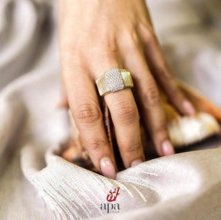 Anello a fascia con brillanti - Anello fascia oro e diamanti