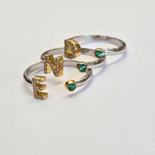 Anelli Oro Letterina