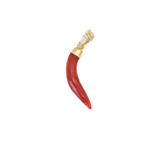 Coral Horn - Mediterranean red coral horns