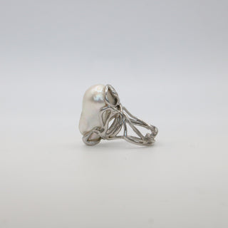 Anello con Perla Barocca in Argento 925