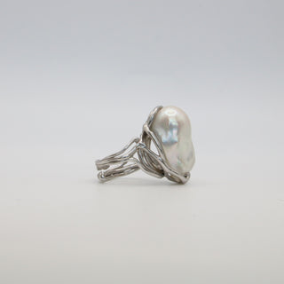 Anello con Perla Barocca in Argento 925