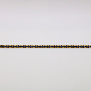 Bracciale Tennis Zaffiri Blu e Oro Giallo 18kt