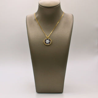 Ciondolo Cammeo Tartaruga in Argento 925 Placcato Oro Giallo – Fatto a Mano