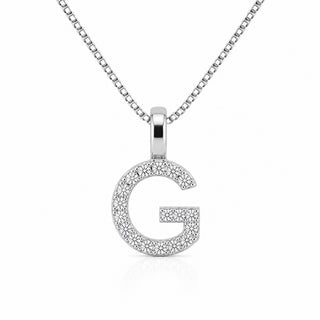 Pendentif lettre élégant : G
