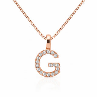 Pendentif lettre élégant : G