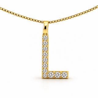 Pendentif lettre élégant : L