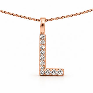 Pendentif lettre élégant : L