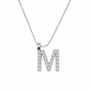 Pendentif lettre élégant : M