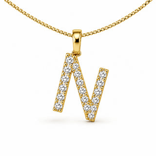 Ciondolo Lettera Elegante :  N