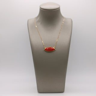 Ciondolo Labbra Bocca di Corallo in Oro