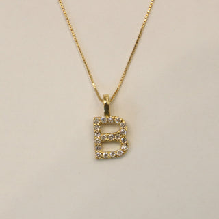 Ciondolo Lettera Elegante : B