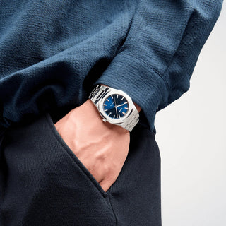 Orologio Automatico Blu Acciaio D1 Milano