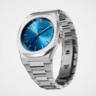 Orologio Automatico Blu Acciaio D1 Milano