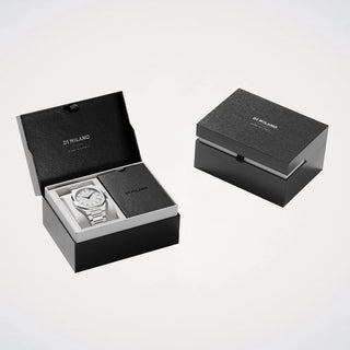Linen Ultra Thin 40 mm – Orologio Uomo Bianco in Acciaio Inossidabile