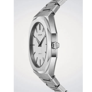 Linen Ultra Thin 40 mm – Orologio Uomo Bianco in Acciaio Inossidabile