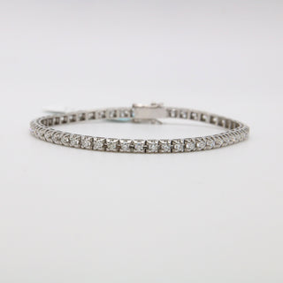 Bracciale Tennis con Diamanti in Oro Bianco 18kt